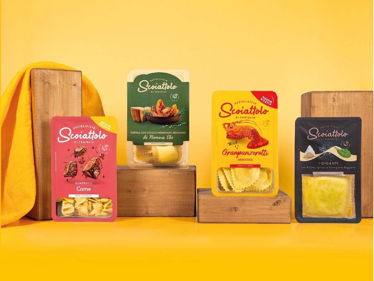 Scoiattolo: arrivano a scaffale le nuove ricette di pasta fresca con il nuovo look