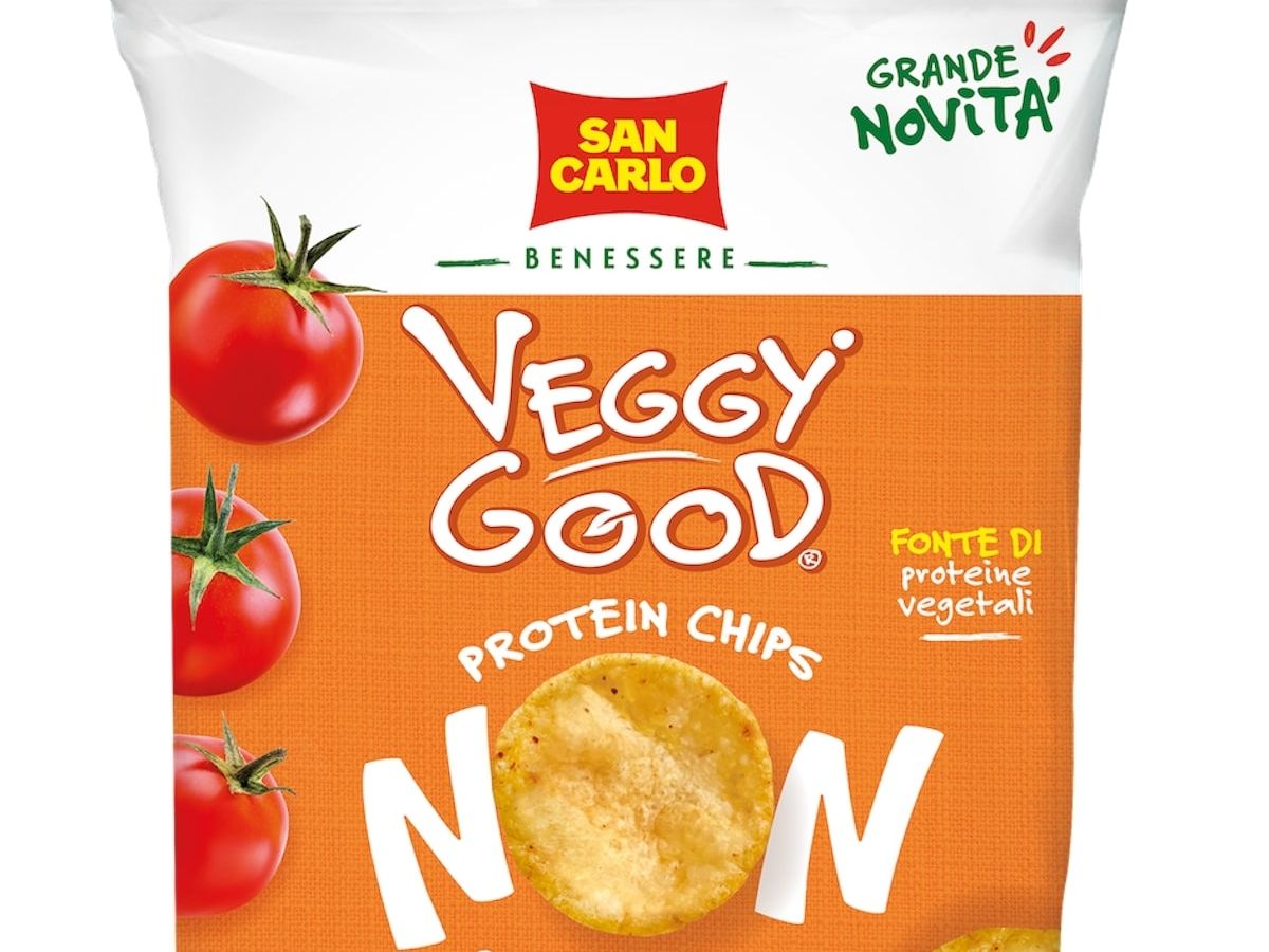 La linea Veggy Good di San Carlo si arricchiesce con le Protein Chips 