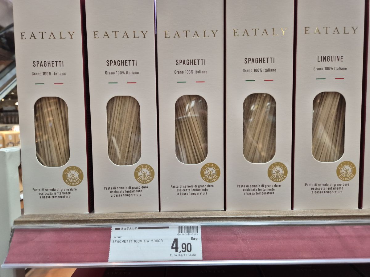 Eataly lancia la pasta di filiera sostenibile. Cresce la marca privata