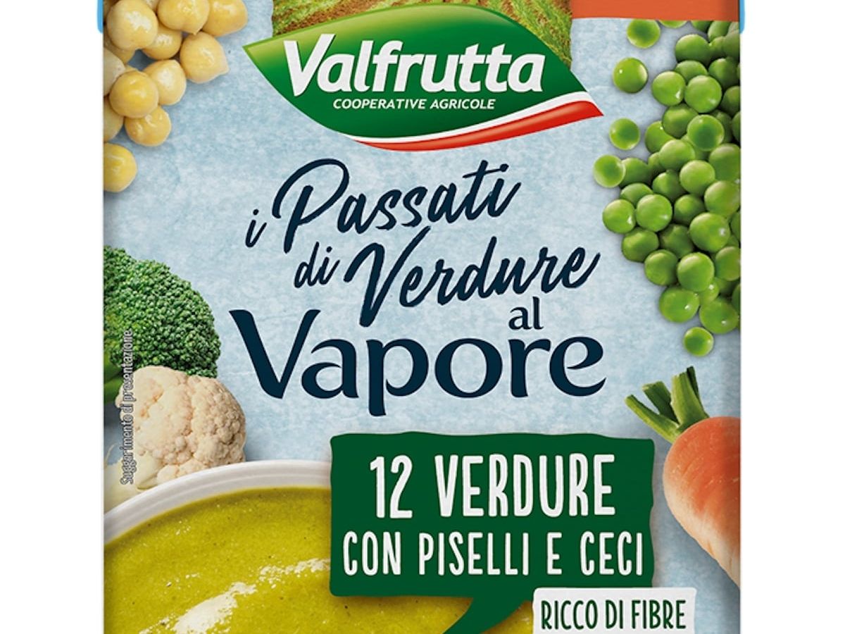Valfrutta espande l'offerta con i Passati di verdure al vapore