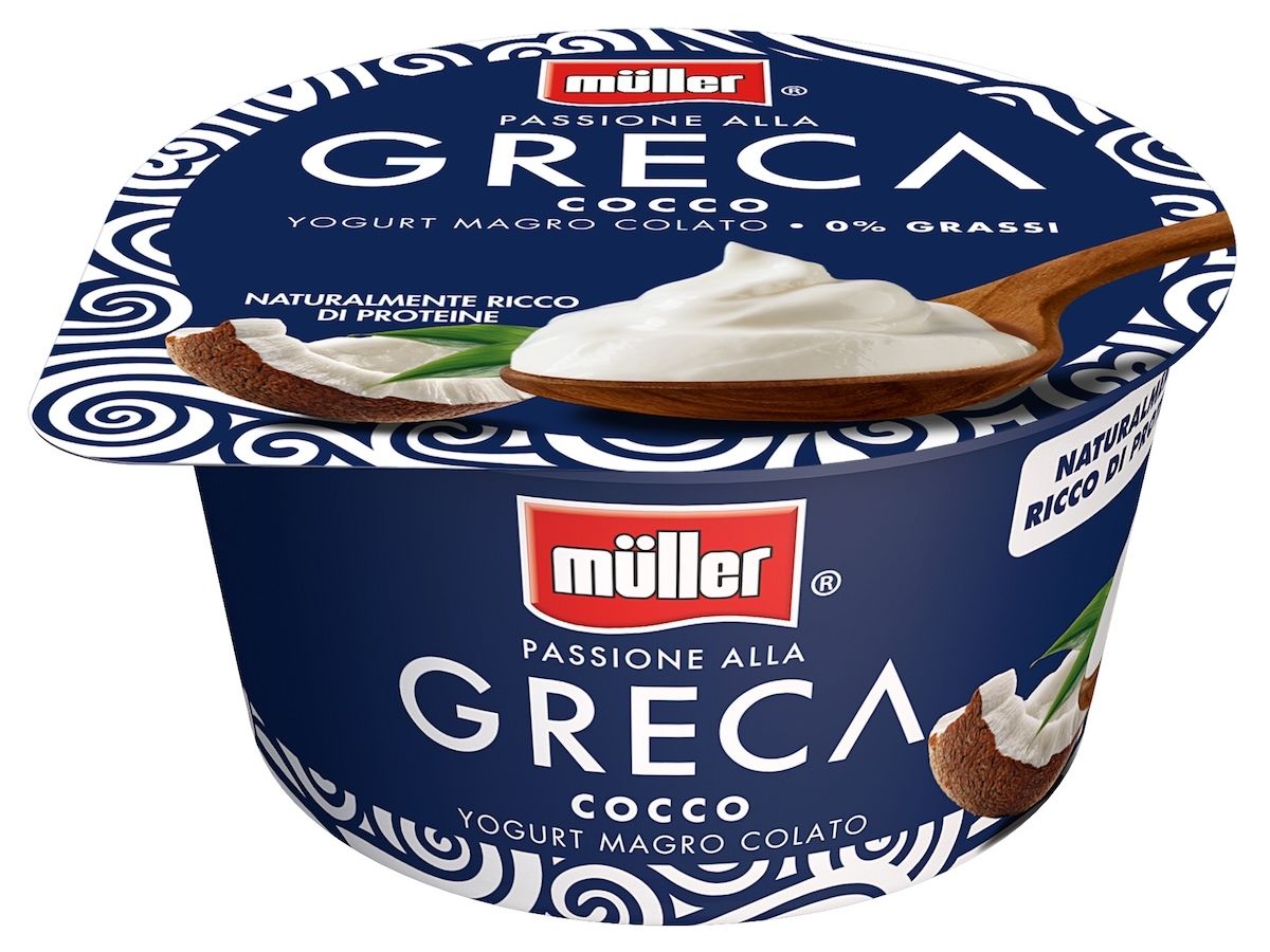 Passione alla greca di Müller si arricchisce di due nuovi gusti frutta: limone e cocco