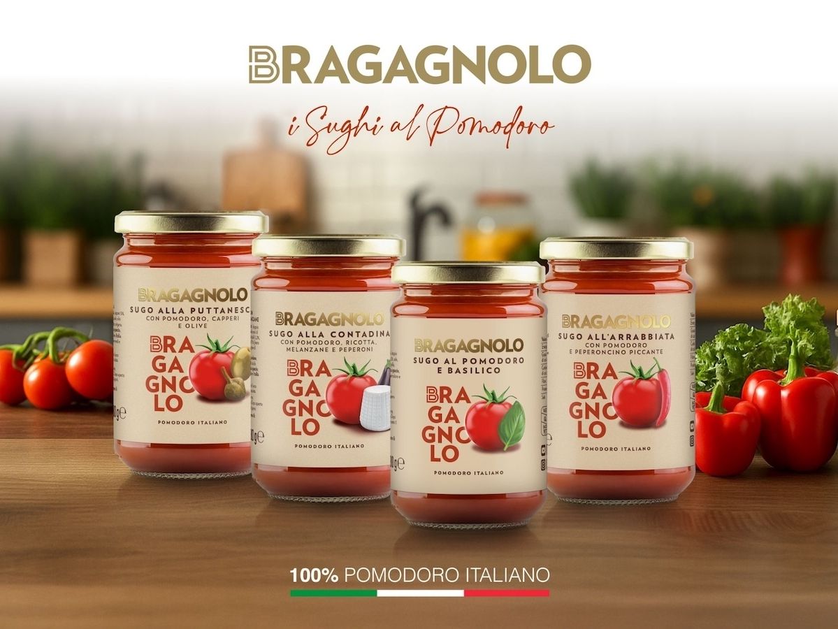 Pastificio Bragagnolo amplia la linea di Specialità con i nuovi sughi al pomodoro