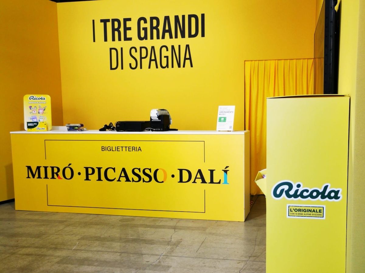 Ricola accompagna i visitatori della mostra I Tre Grandi di Spagna: Picasso, Mirò, Dalì