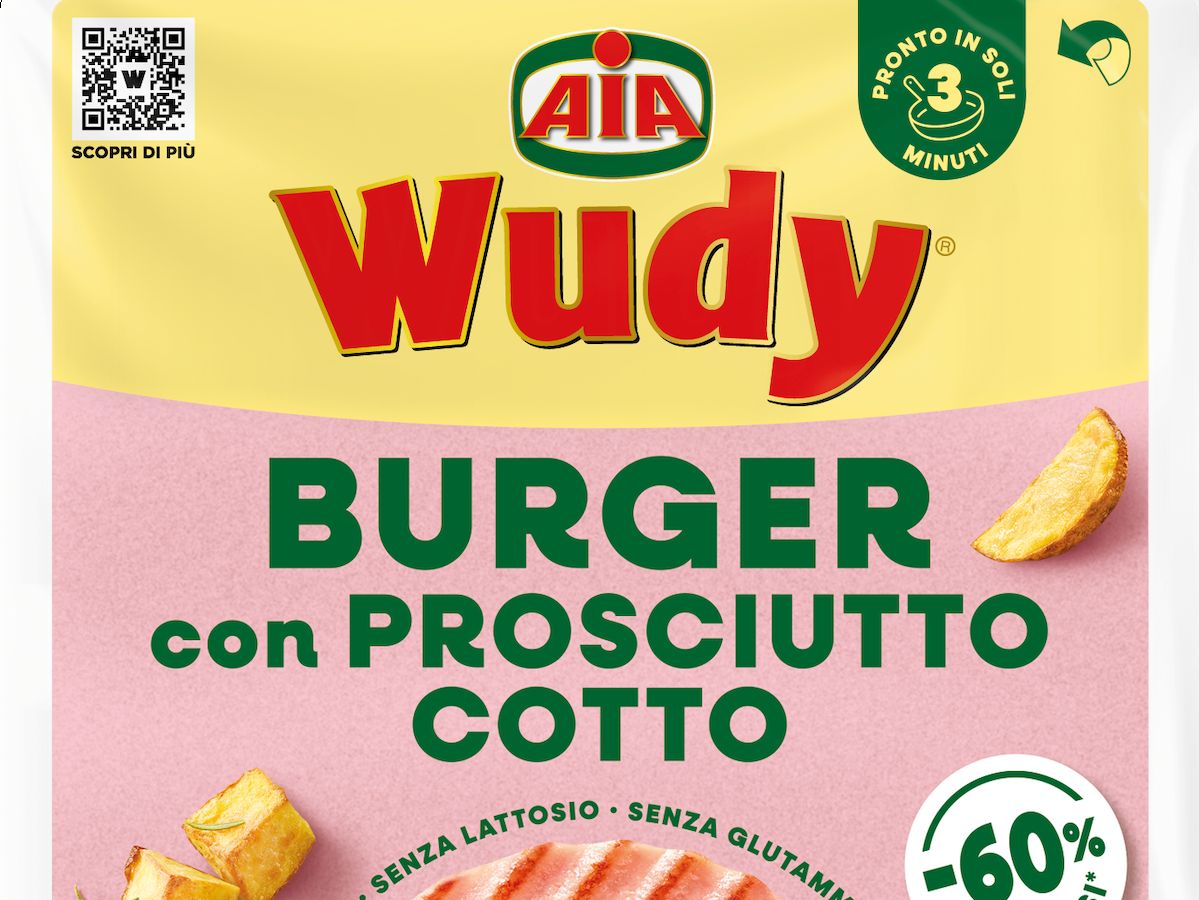 Wudy Burger è l'ultima novità di Aia: due varianti pronte in tre minuti