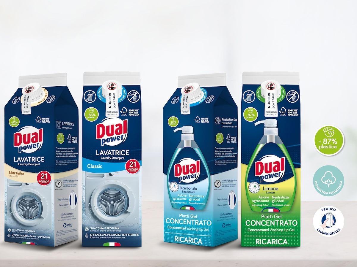 Italchimica presenta il nuovo packaging in carta per Dual Power