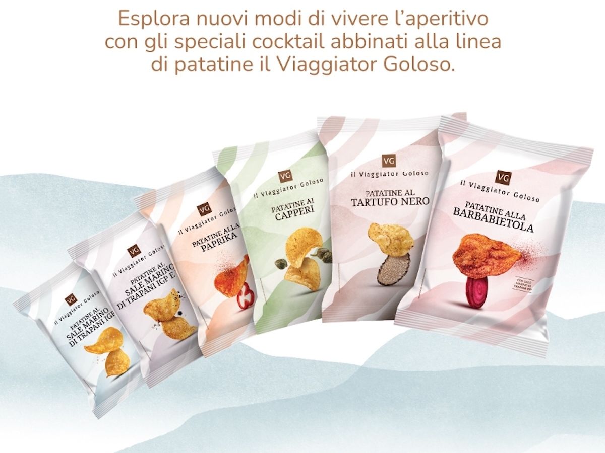Il Viaggiator Goloso amplia l'offerta snack con una linea di patatine gourmet
