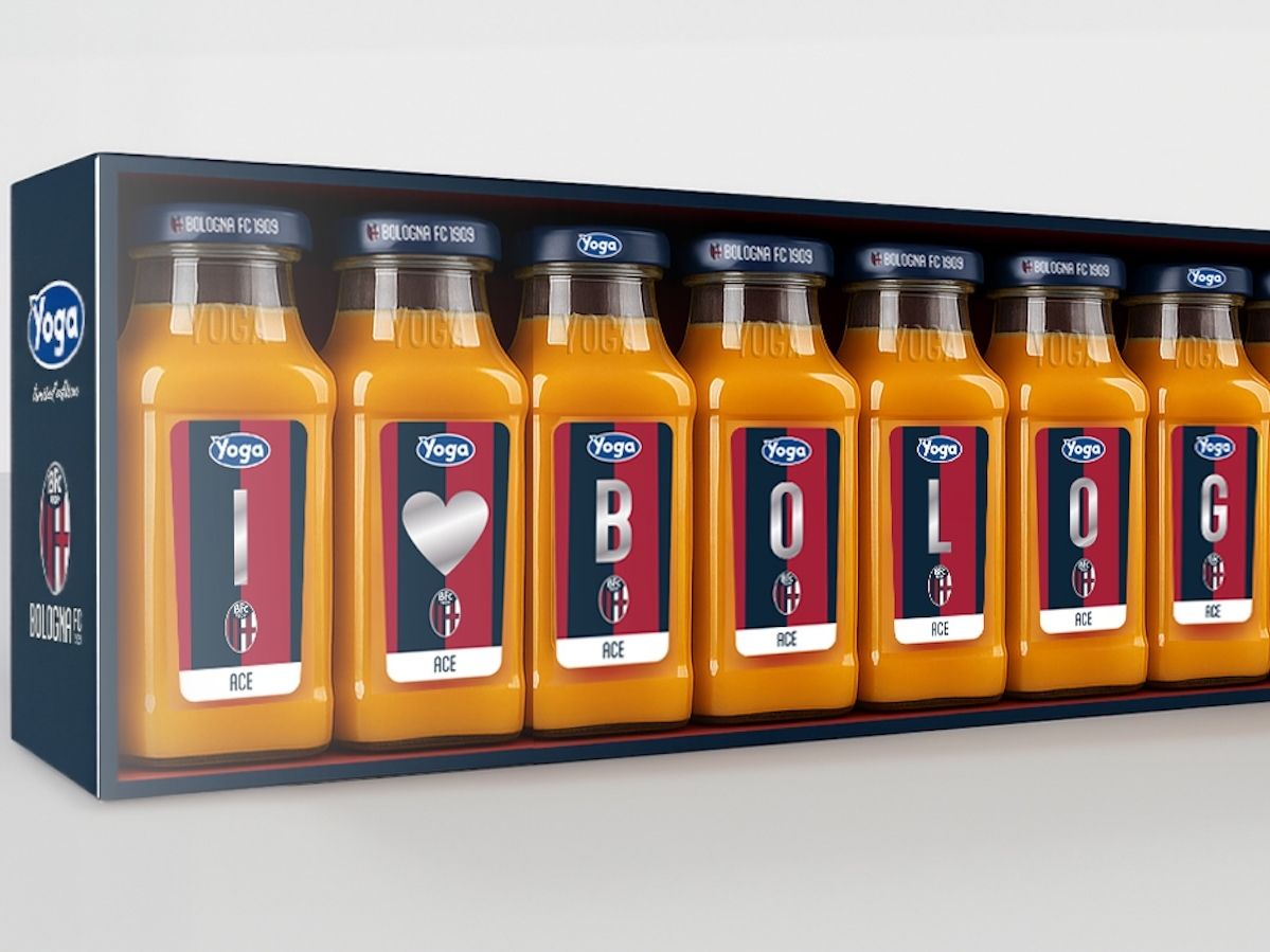 Yoga scende in campo con il Bologna: limited edition per i bar e iniziative per le famiglie