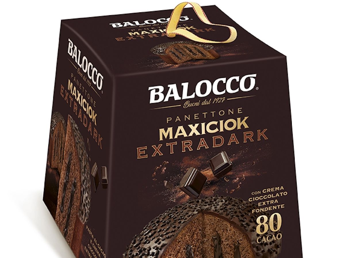 Balocco lancia la gamma Maxiciok Extradark con panettone e pandoro