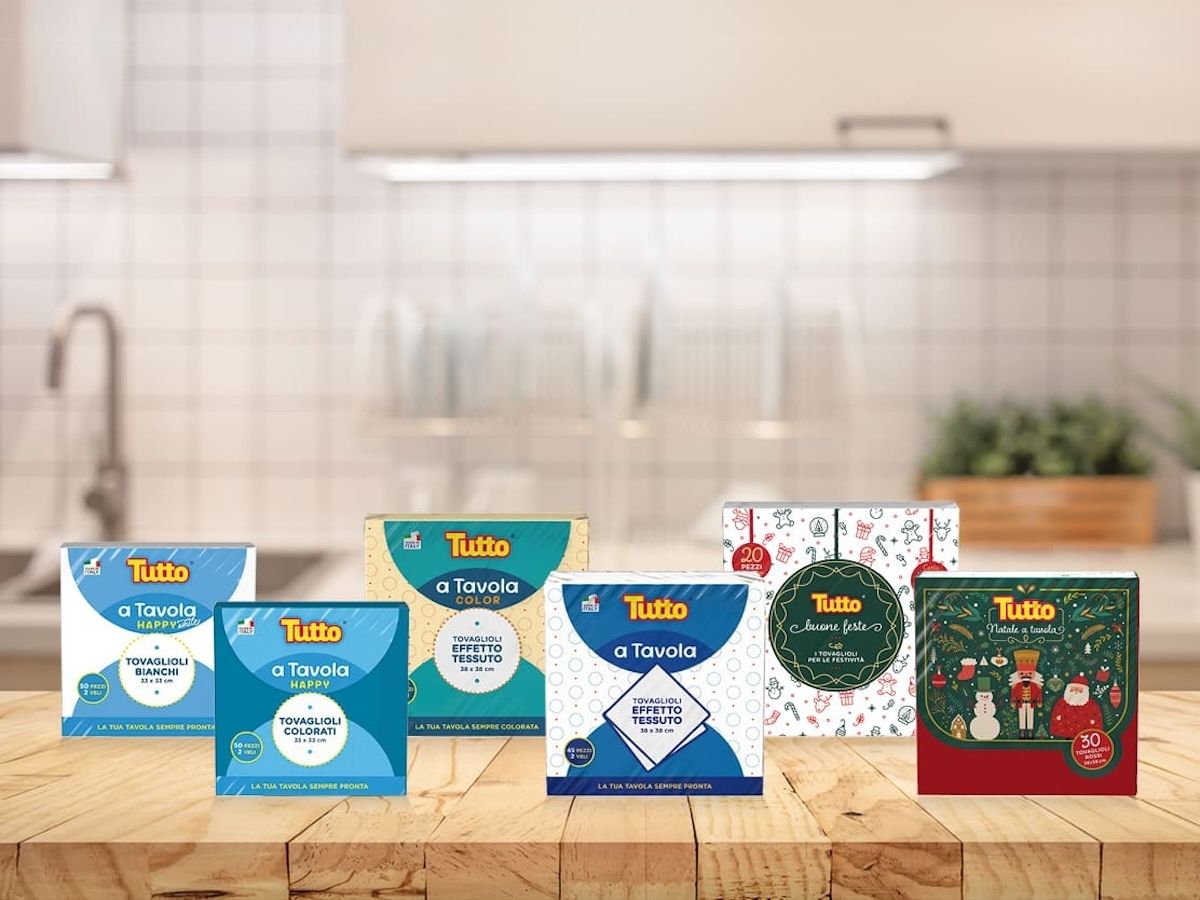 Lucart amplia la gamma Tutto: nasce la nuova linea di tovaglioli per ogni occasione
