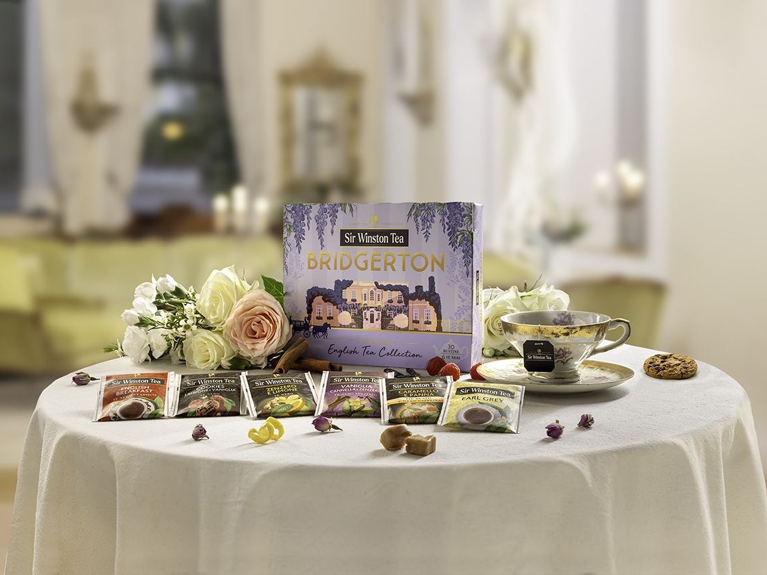 Sir Winston Tea presenta la collezione ispirata alla serie Bridgerton