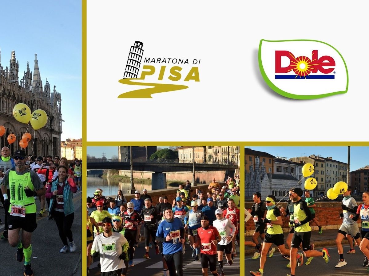 Dole Italia per la prima volta alla maratona di Pisa per supportare sport e benessere