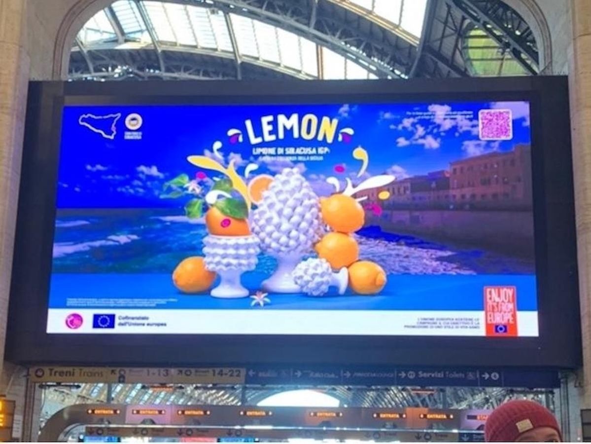Il Limone di Siracusa Igp illumina le stazioni italiane e debutta in tv in Polonia e Romania