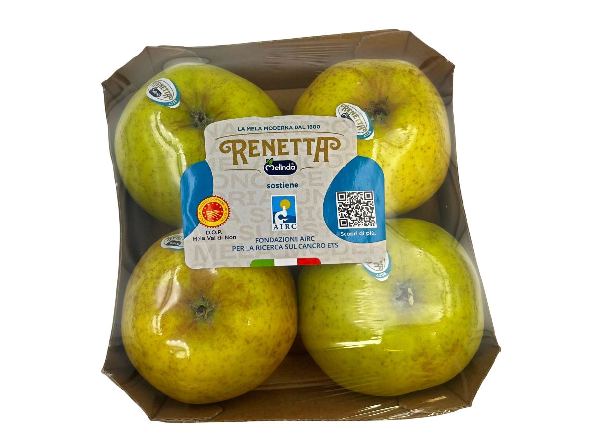 Mela Renetta Dop ancora alleata della ricerca: si rinnova la collaborazione tra Melinda e Airc