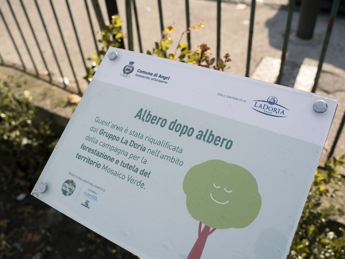 La Doria sostiene Mosaico Verde ad Angri: due interventi per la tutela del territorio