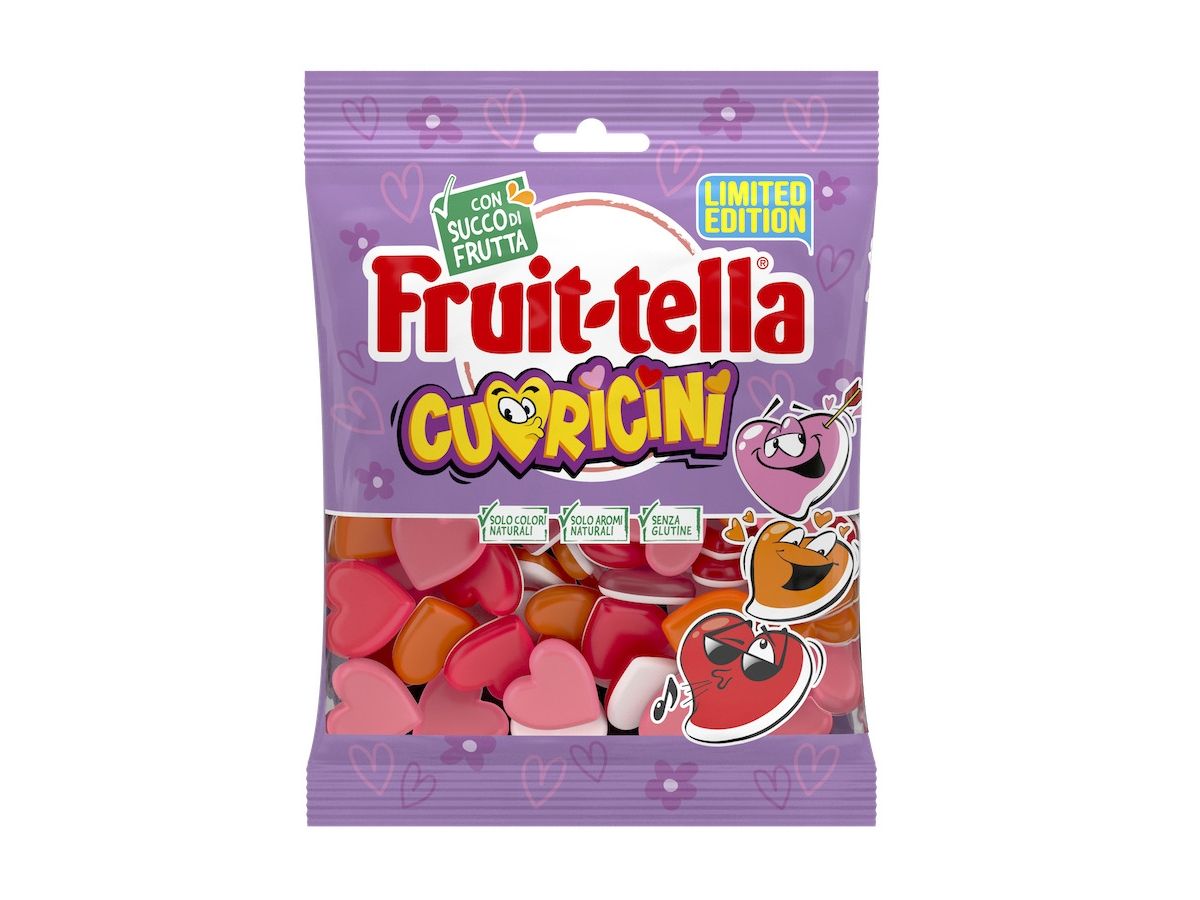 Fruittella celebra San Valentino con la limited edition Fruittella cuoricini