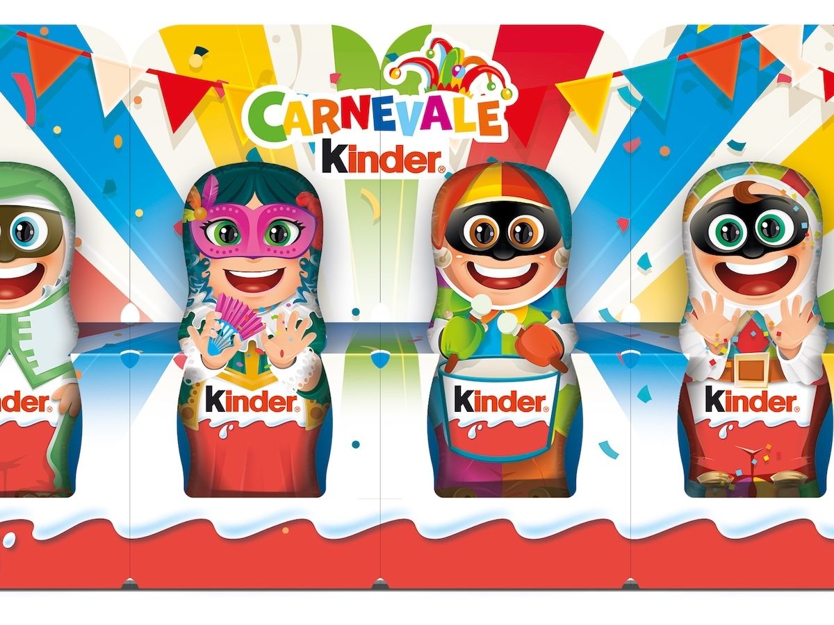 Kinder per il Carnevale lancia le Figure Cave e partecipa al Carnevale di Viareggio