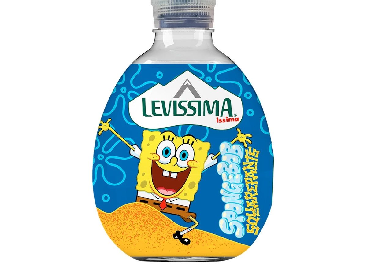  Spongebob approda sulle bottigliette Levissima Issima per una nuova limited edition