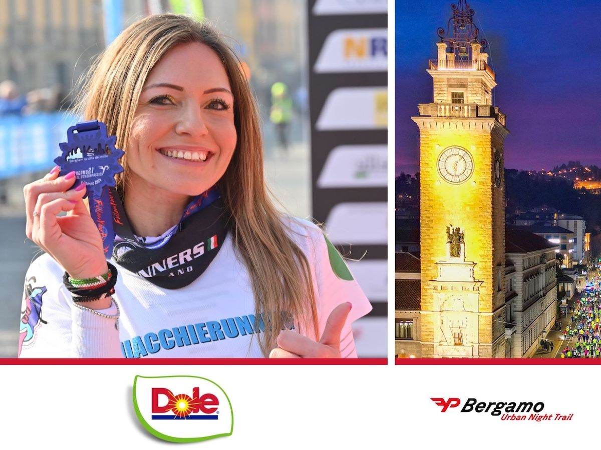 Dole Italia Debutta a Bergamo Urban Night Trail E Bergamo21 come official supplier  