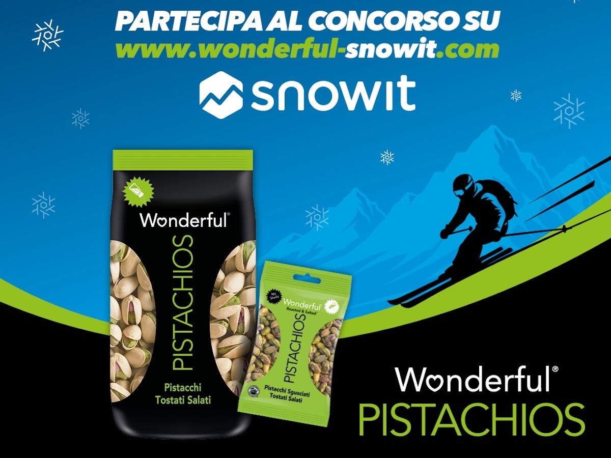 Wonderful Pistachios e Snowit: concorso per vincere 75 voucher skipass