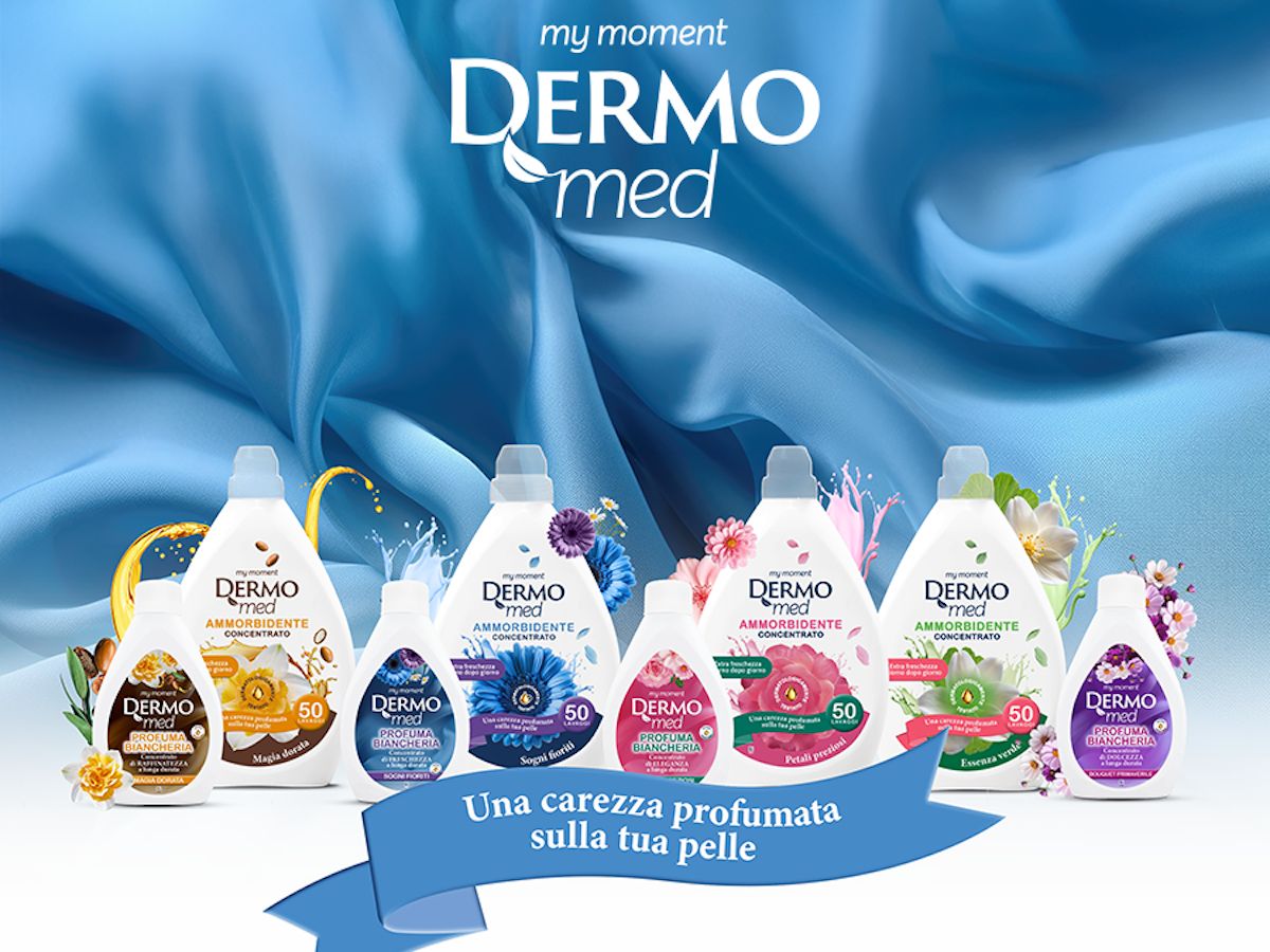 Dermomed entra nel cura casa e firma una nuova gamma di ammorbidenti e profuma biancheria