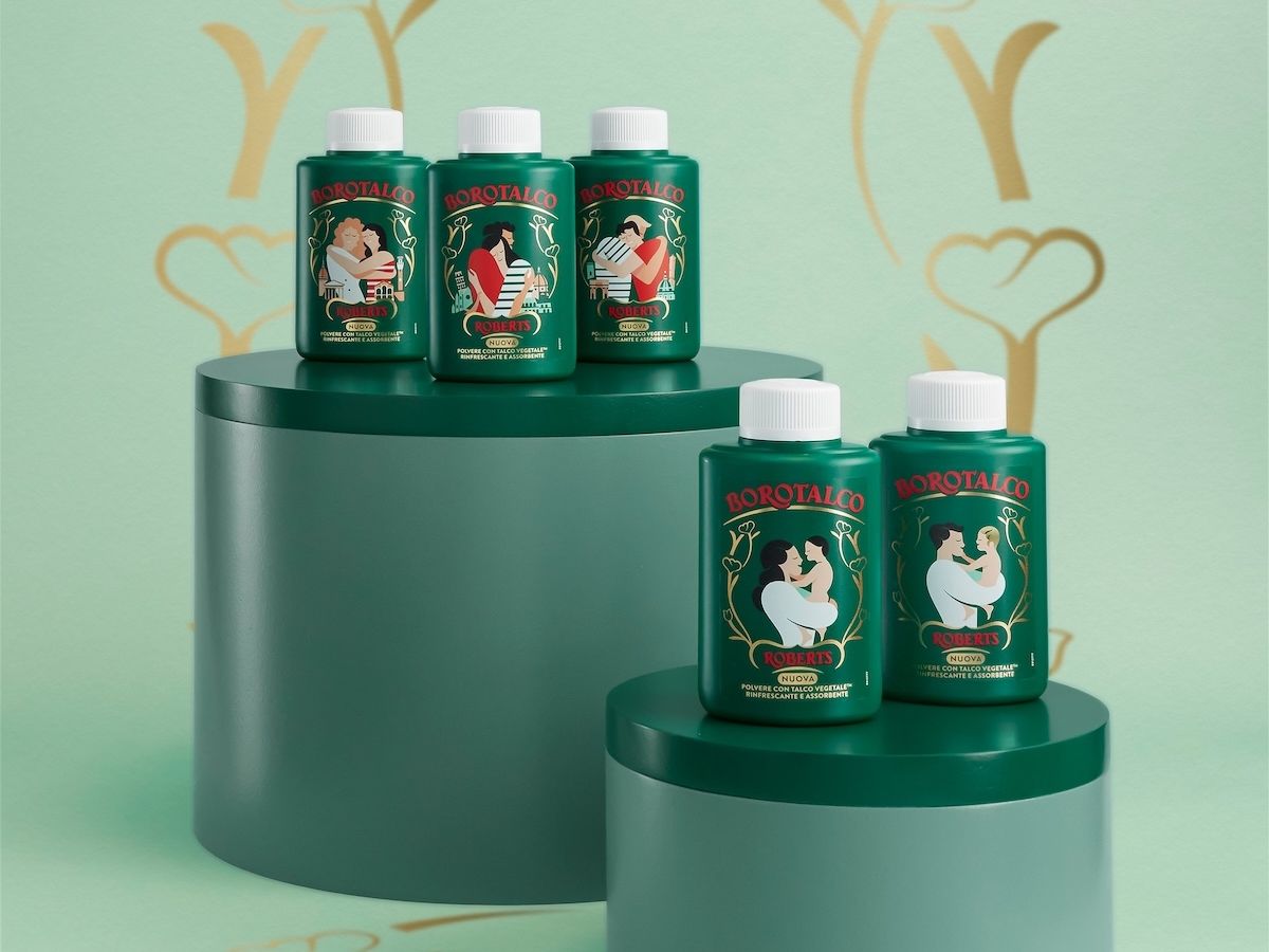 Borotalco: Stefano Marra firma il cambio grafico della nuova polvere per la pelle