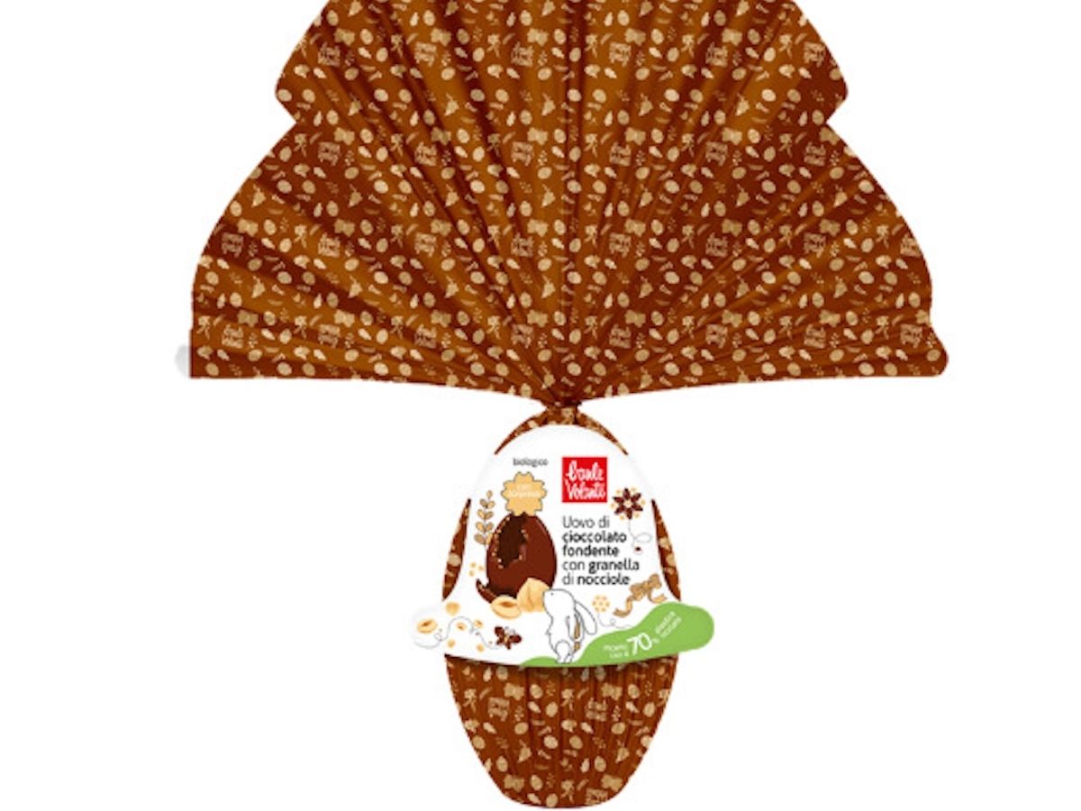  Baule Volante amplia l’offerta pasquale con l’uovo fondente con granella di nocciola