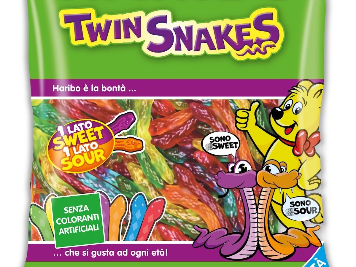 Haribo presenta Twin snakes: sweet e sour si incontrano in una nuova esperienza di gusto