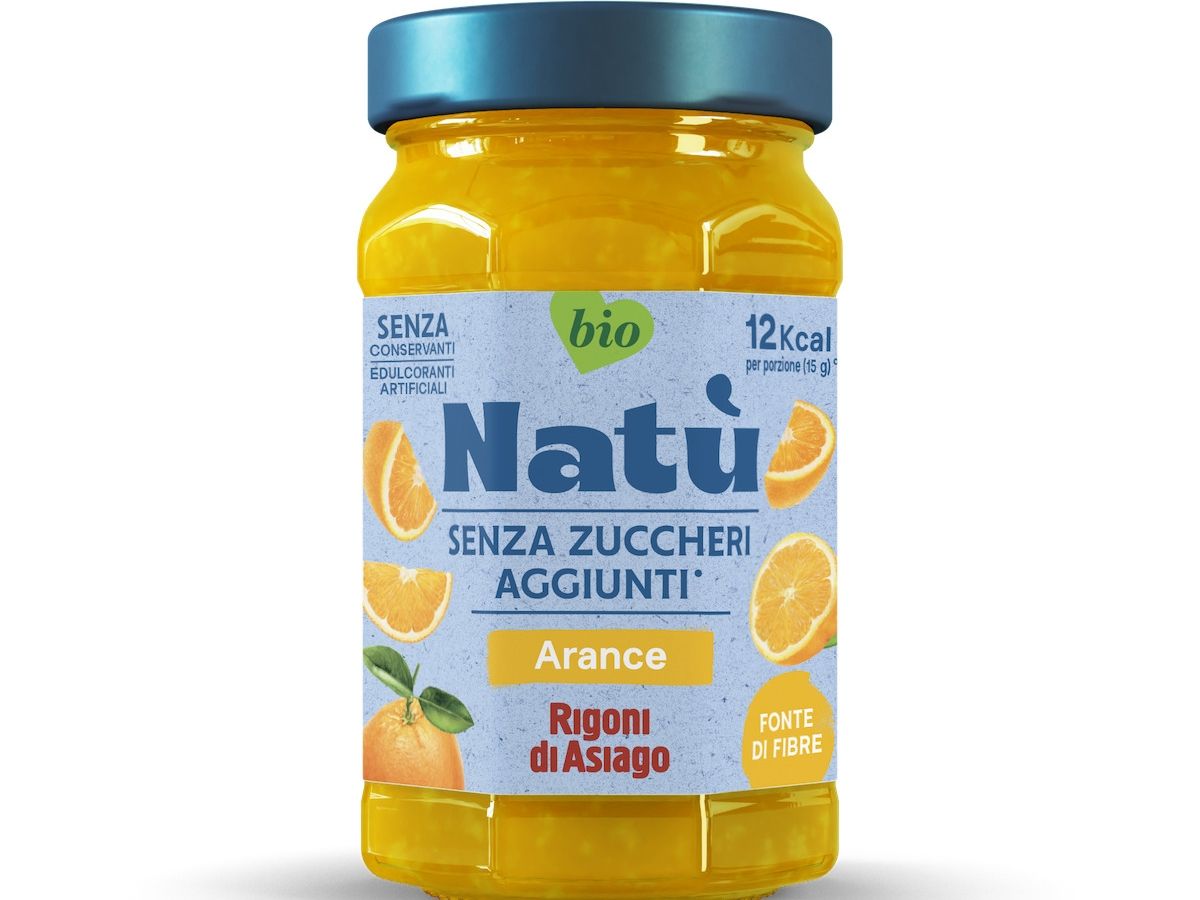 Rigoni di Asiago amplia la linea Natù senza zuccheri aggiunti con il gusto arance
