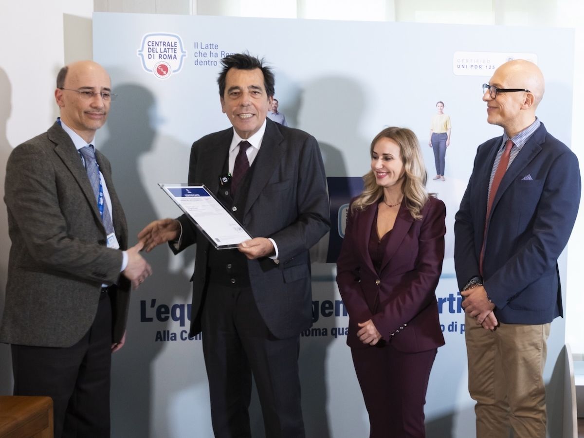 Centrale del Latte di Roma riceve la certificazione per la parità di genere