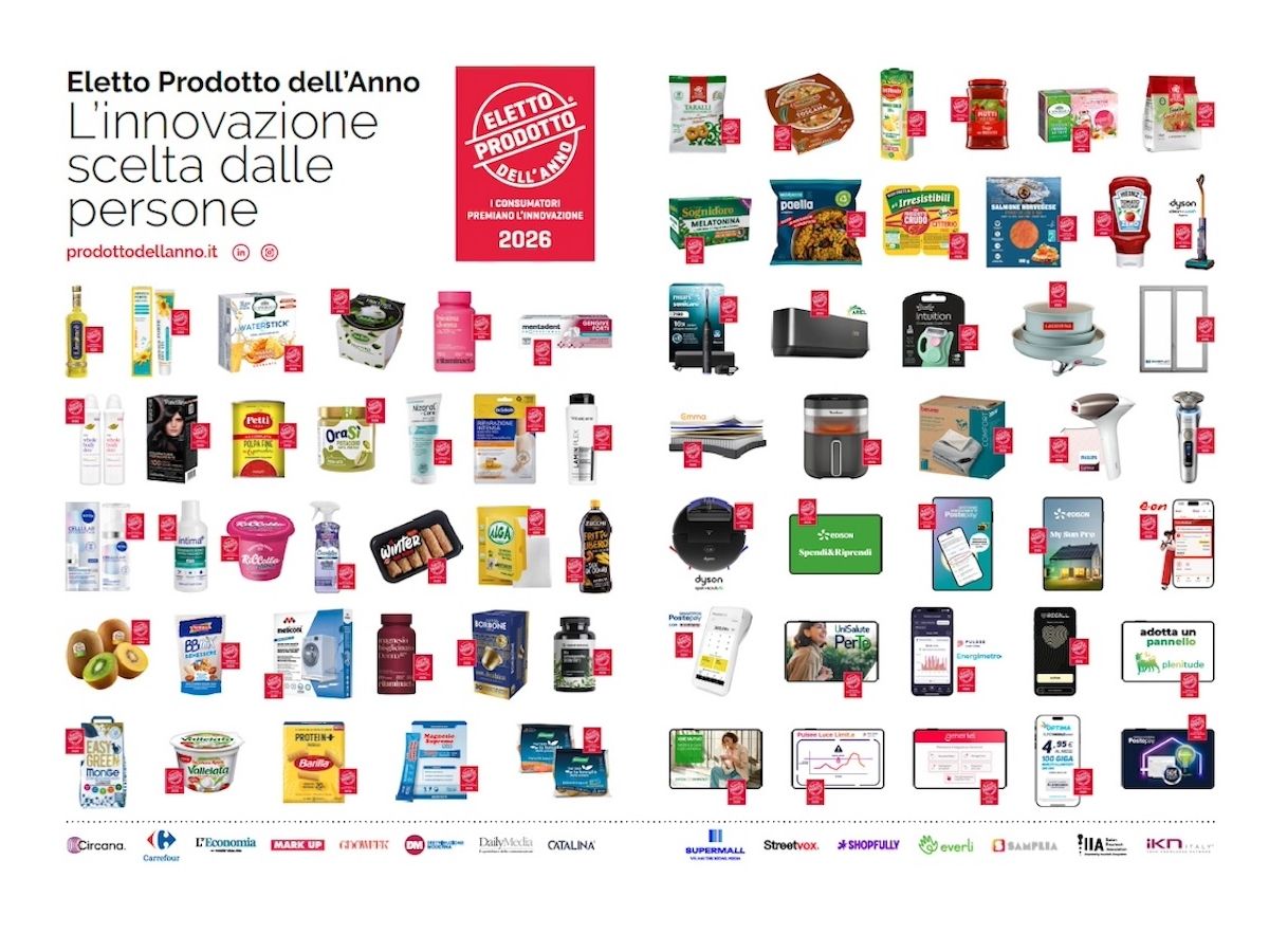 Eletto Prodotto dell’Anno 2026: premiati 68 prodotti e servizi