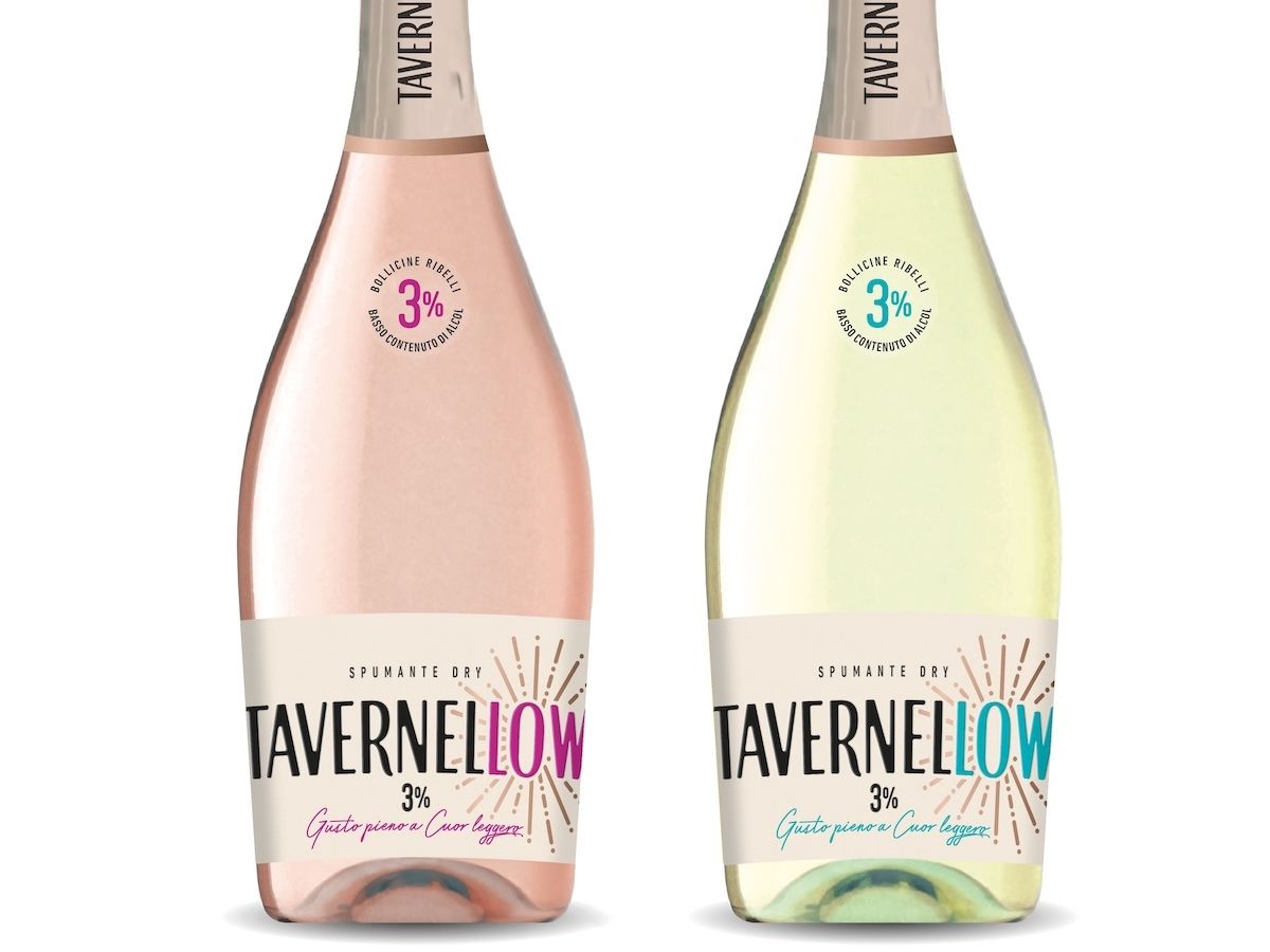  Caviro lancia Tavernellow 3% vol, vino spumante low alcol prodotto e imbottigliato in Italia 