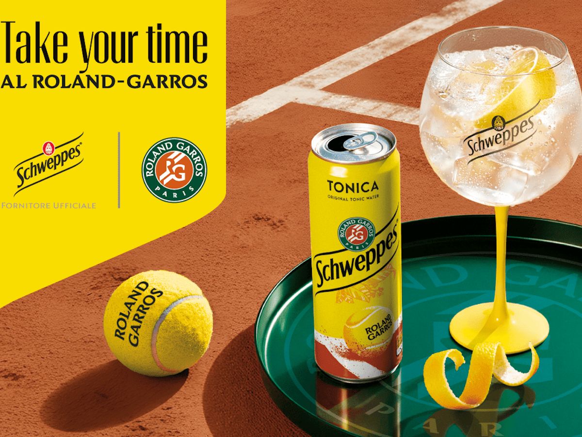 Schweppes celebra il Roland-Garros e invita a vivere il torneo “Take your time”