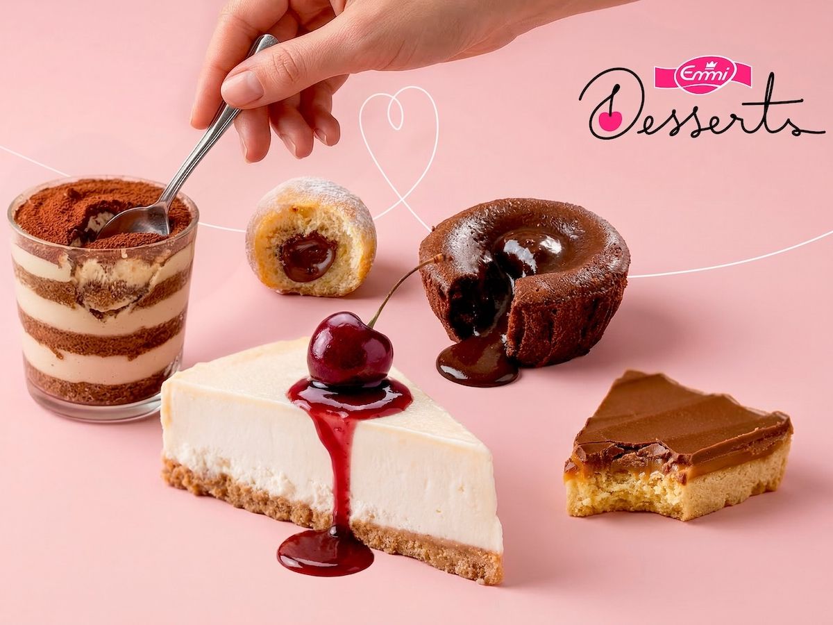 Il Gruppo Emmi lancia una brand identity unificata “Emmi Desserts”