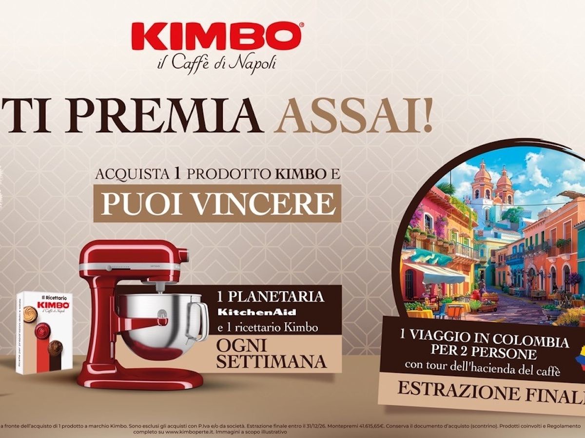 Kimbo: due nuovi concorsi per valorizzare il rito del caffè e coinvolgere i consumatori