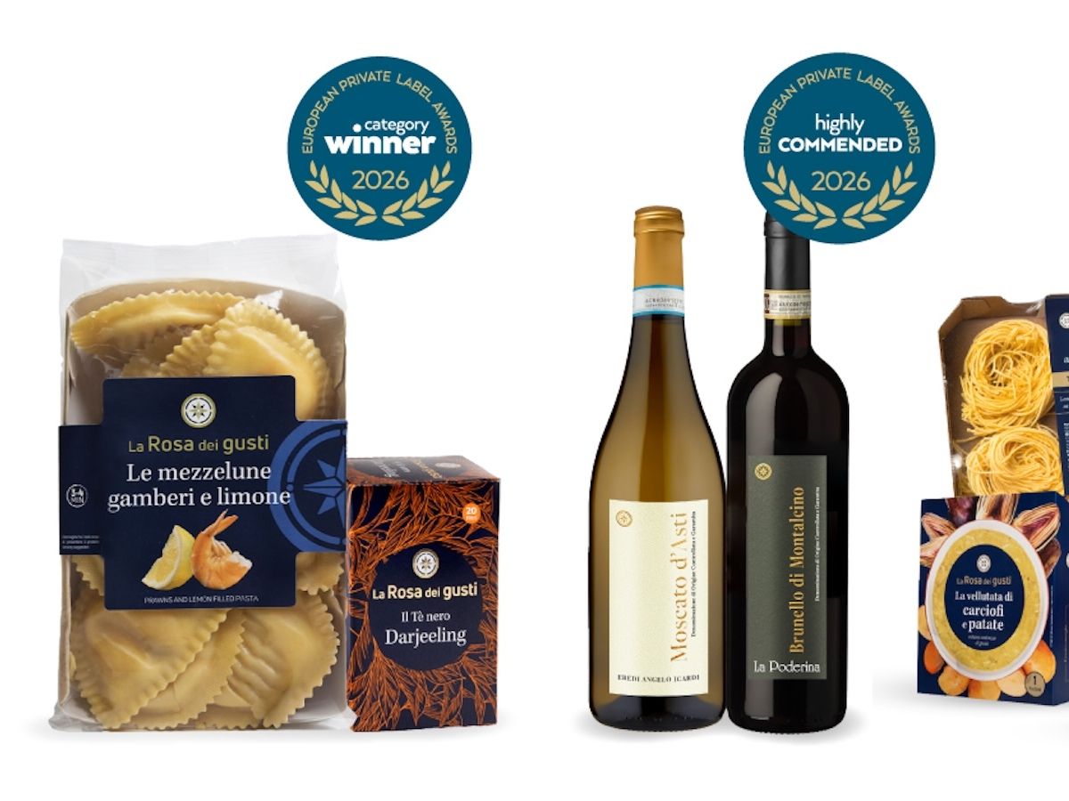 Crai: La Rosa dei gusti conquista due premi agli European Private Label Awards 2026