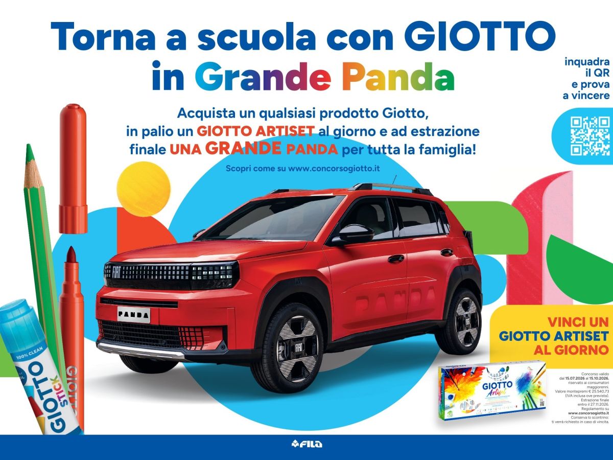  Giotto guida il ritorno a scuola con un concorso che unisce creatività e grandi premi