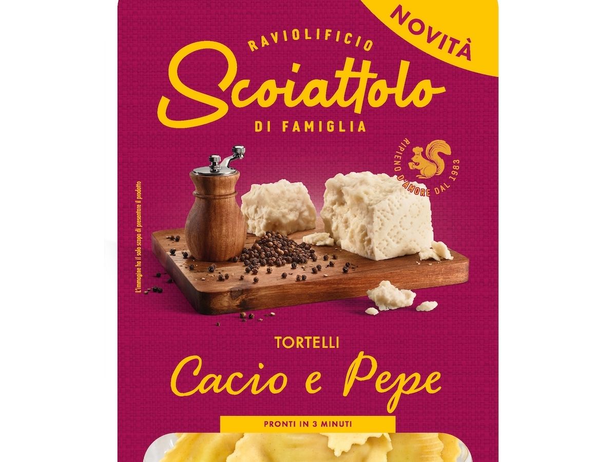 Scoiattolo propone due novità: i Tortelli carbonara e i Tortelli cacio e pepe