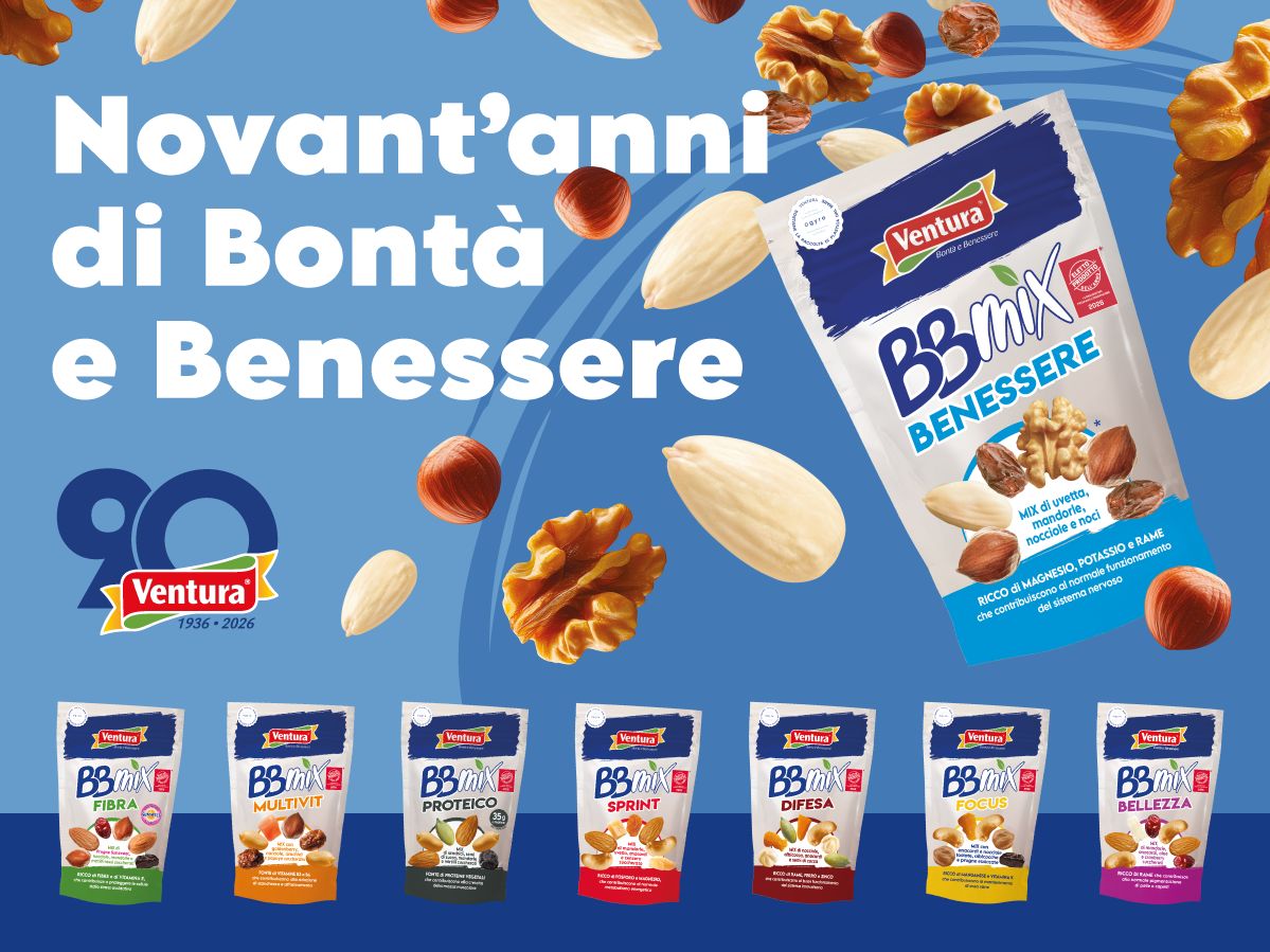 Ventura: 90 anni di qualità e innovazione nella frutta secca