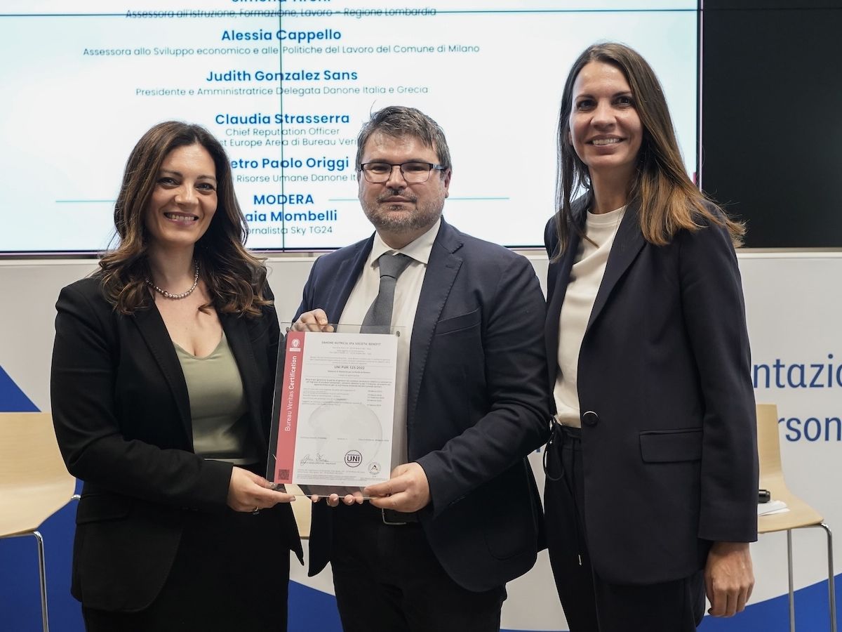 Danone Italia festeggia 60 anni con la riconferma della certificazione per la Parità di genere