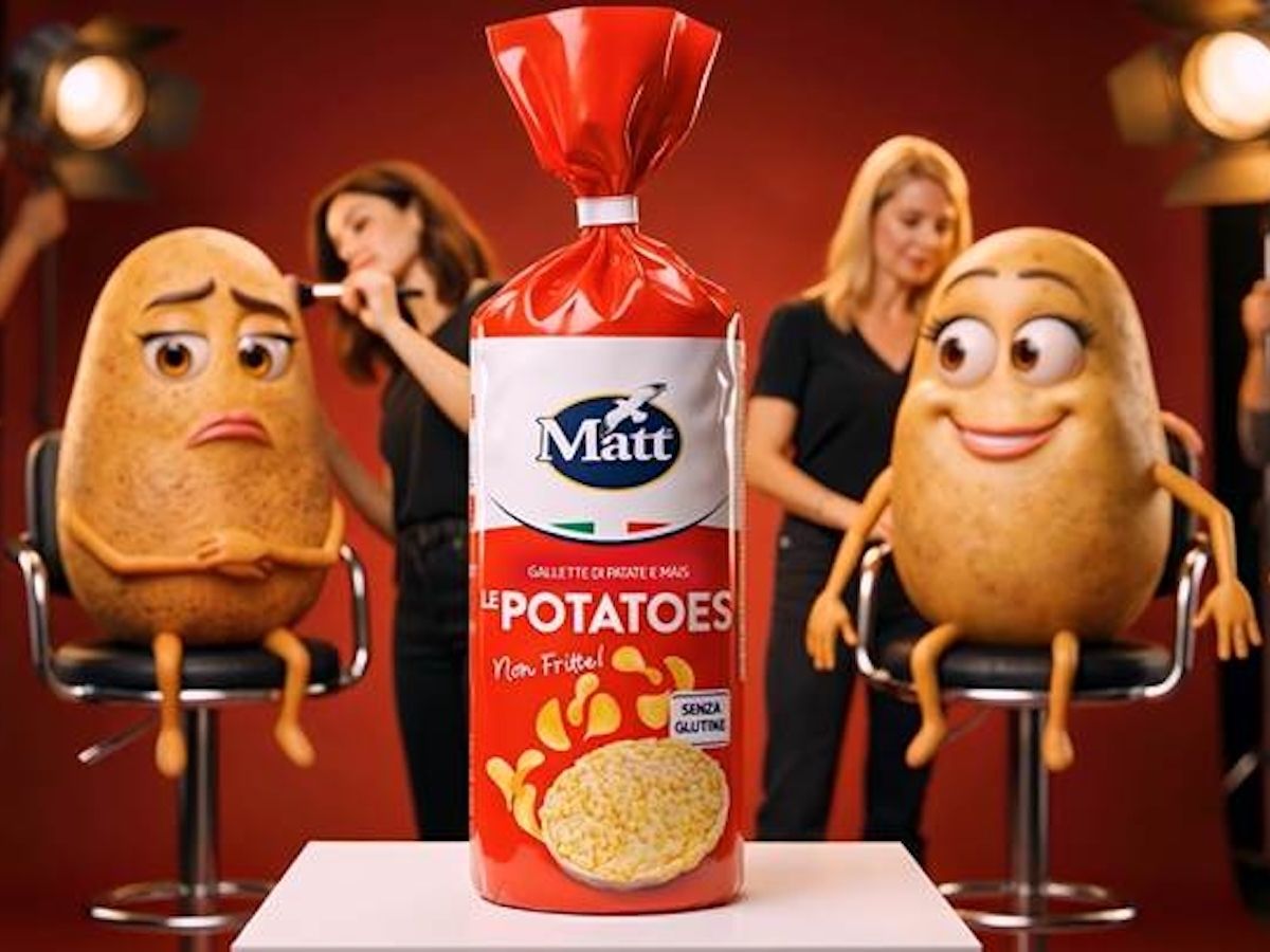 Matt porta on air il nuovo spot  dedicato a Le Potatoes su La7