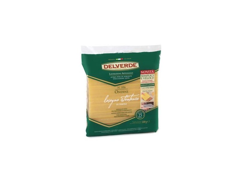 Arrivano le lasagne istantanee firmate Delverde Arrivano le lasagne istantanee firmate Delverde