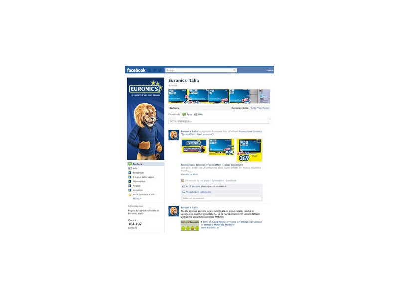 Euronics diventa sempre più social Euronics diventa sempre più social