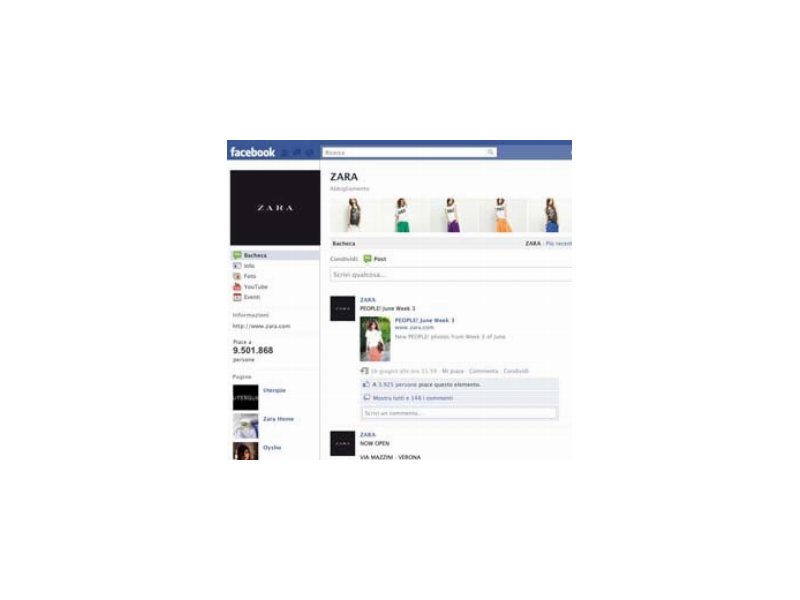 Inditex regina dei social network