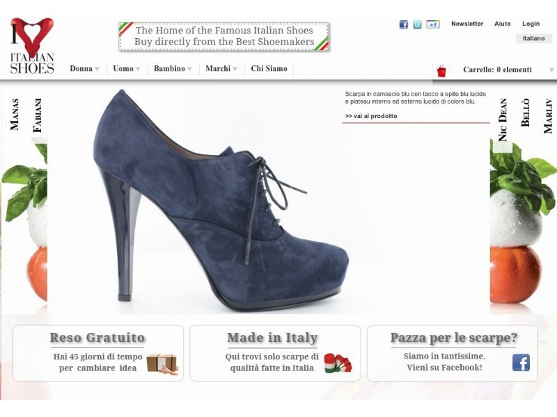 Nasce la boutique on line per acquistare le migliori scarpe made-in-italy