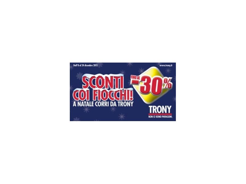 Trony: al via la nuova campagna promozionale