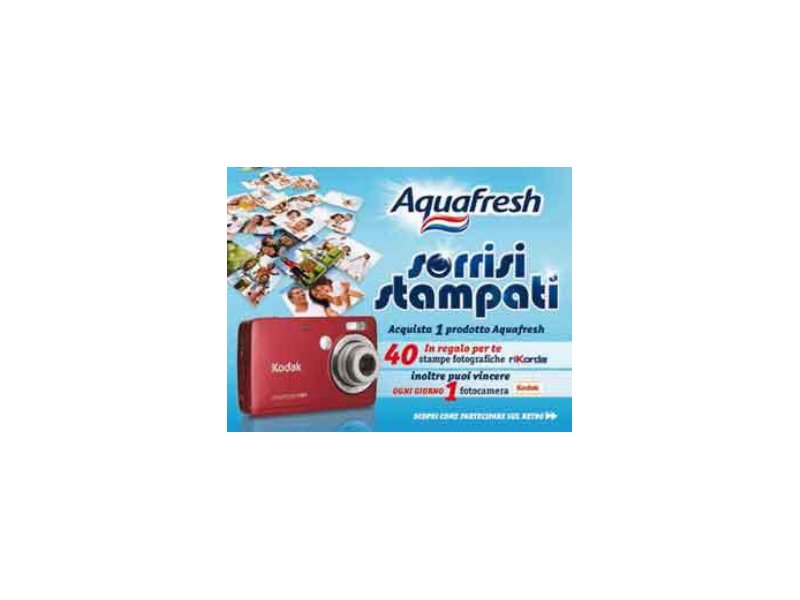 Al via il concorso di Aquafresh "Sorrisi Stampati"