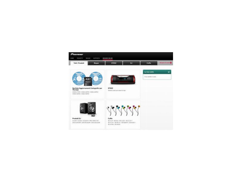 Pioneer Italia entra nel canale e-commerce Pioneer Italia entra nel canale e-commerce