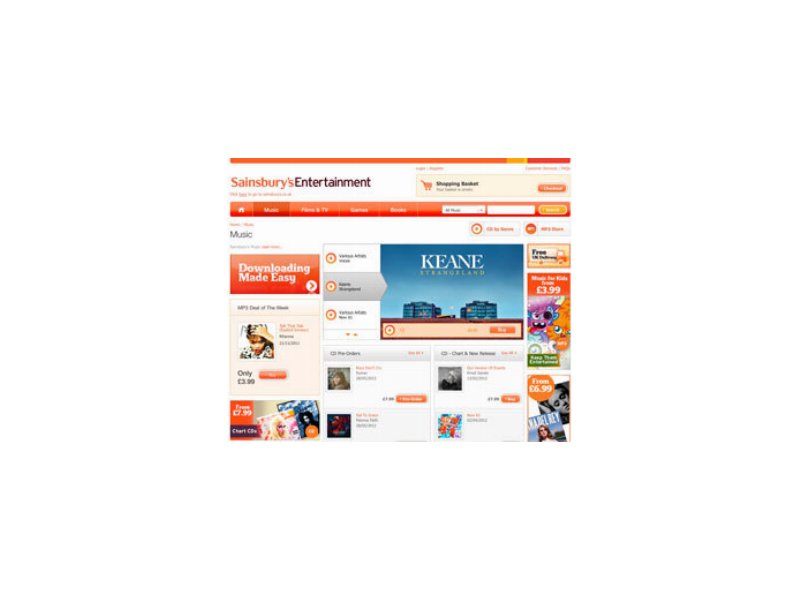 Sainsbury lancia un nuovo servizio di download musicale Sainsbury lancia un nuovo servizio di download musicale