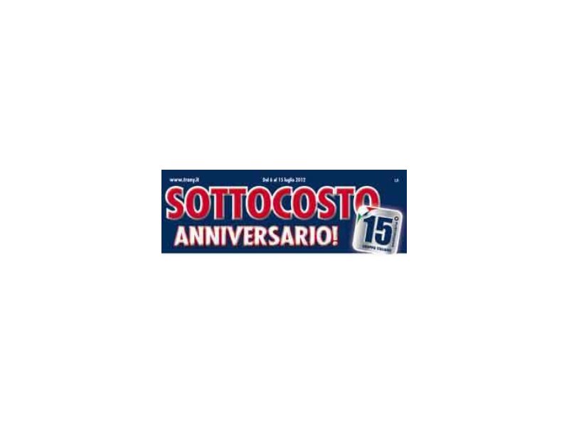 Trony festeggia i suoi primi 15 anni con l’iniziativa “Sottocosto Anniversario!” Trony festeggia i suoi primi 15 anni con l’iniziativa “Sottocosto Anniversario!”