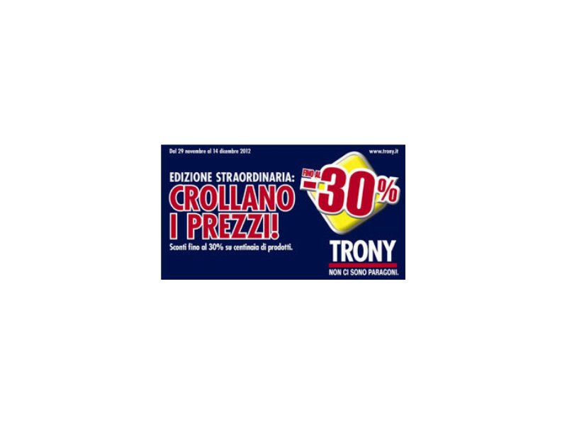 Trony: nuova campagna promozionale in store